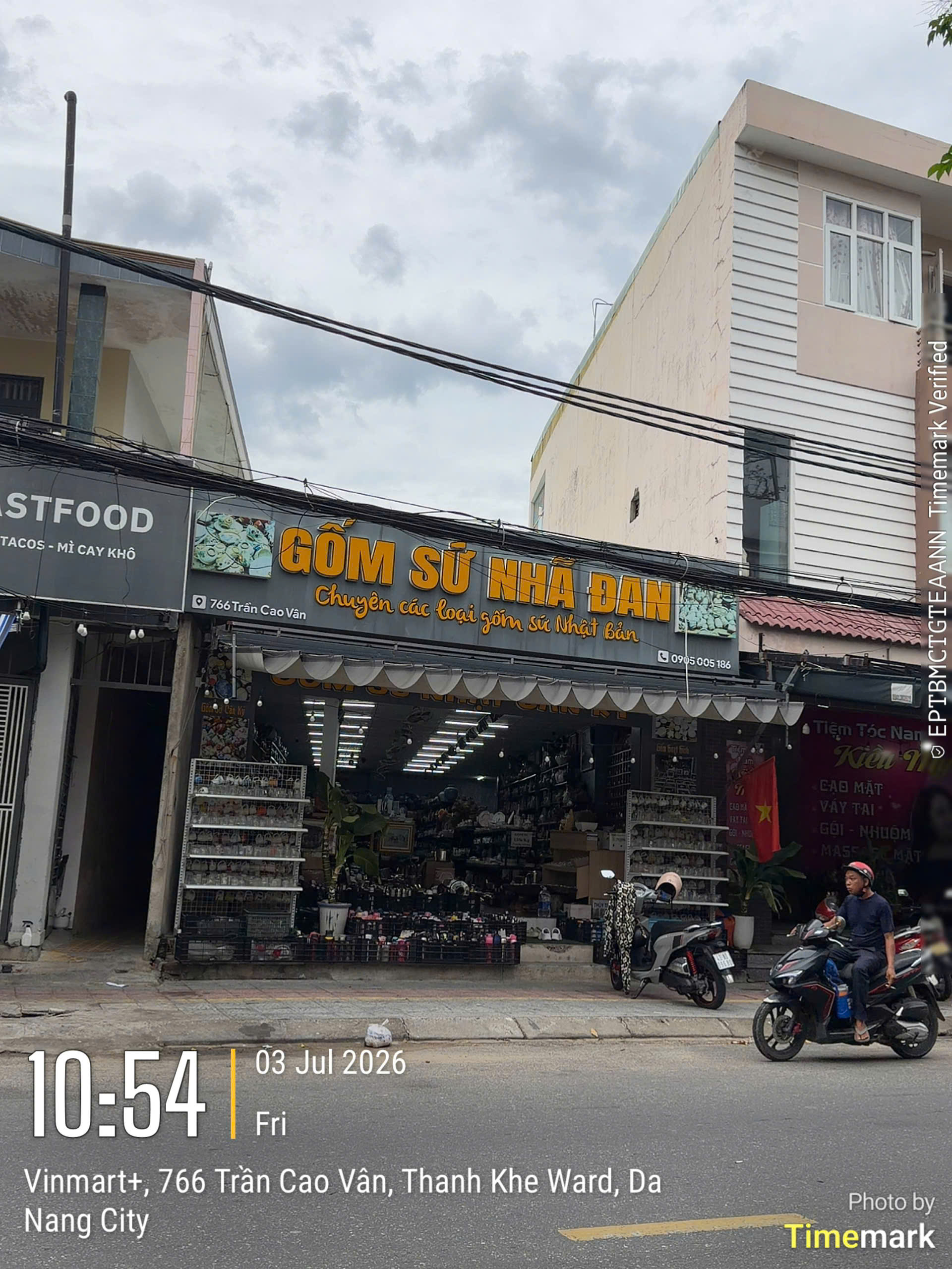 Mặt tiền hiện trạng tại 766 Trần Cao Vân